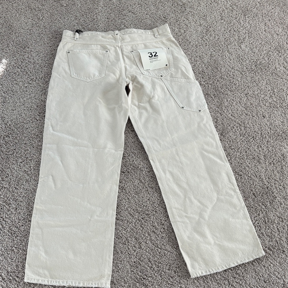 Re/Done Beige Utility work ware Pants Jeans - Picture 7 of 9